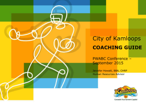 City of Kamloops Coaching Guide