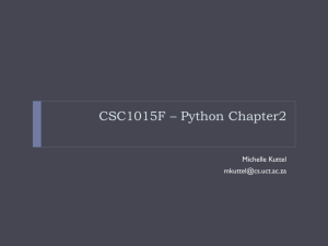 CSC1015_Slides02_MKuttel_PythonInputOutput_2013 OA