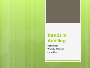 Trends in Auditing