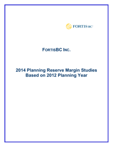 Planning reserve margin 2014 report