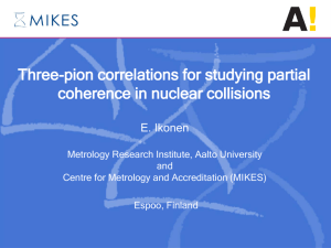 Three-pion correlations for studying partial coherence in nuclear