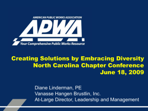 Diversity Presentation - American Public Works Association
