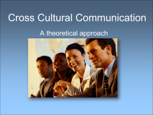 Cross Cultural Communication W2L1