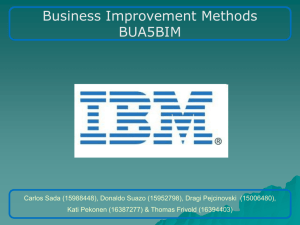 IBM –the history and the present