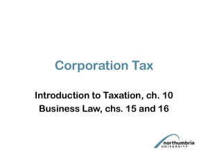 Corporation Tax PowerPoint