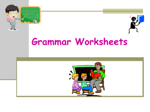Grammar Worksheets