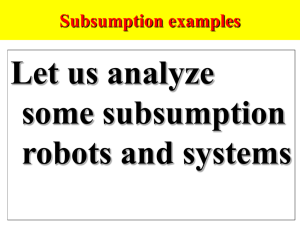 Examples-of-Subsumption Architectures in Mobile Robots.