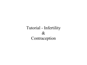 Tutorial - Infertility & Contraception
