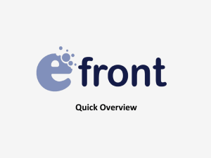 eFront 3.6 Quick Overview