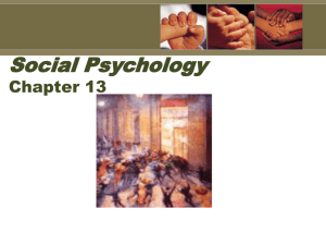 social psychology outline