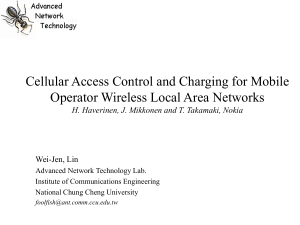 Cellular Access Control and Charging for Mobile Operator Wireless