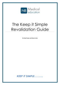 The Keep it Simple Revalidation Guide