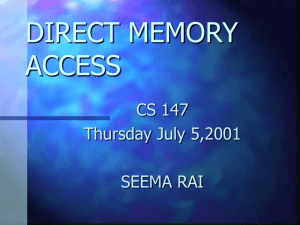 Ch 12 - Direct Memory Access