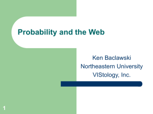 Probability and the Web - College of Computer Science