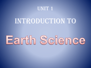 intro to earth science