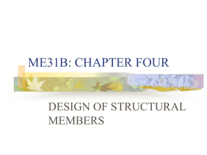 ME31B: CHAPTER FOUR