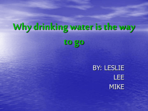 Why Drinking Water is the Way to Go