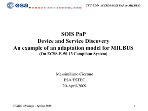 SOIS PnP_Device and Service Discovery_ECSS1553