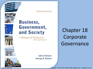 Corporate governance