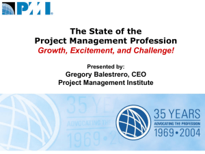 projectized - PMI Lakeshore Chapter