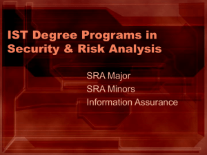 IST Degree Programs in Security & Risk Analysis