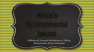 Environmental Issues in Africa Student Edition