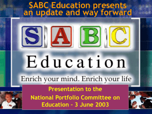 SABC Education presents