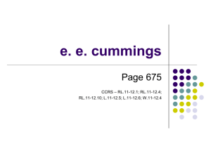e. e. cummings