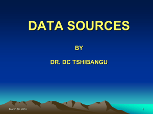 Session 7: Data Sources