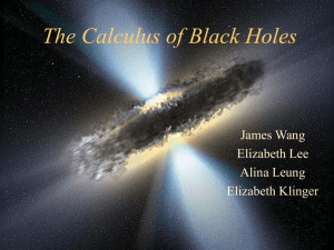 The Calculus of Black Holes