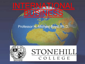 Accounting and Finance in the International Business
