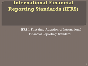 International Financial Reporting Standards (IFRS)