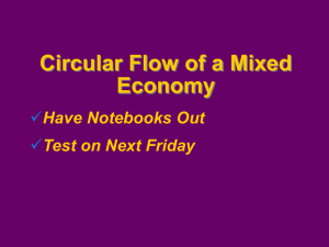 Circular Flow of a Mixed Economy