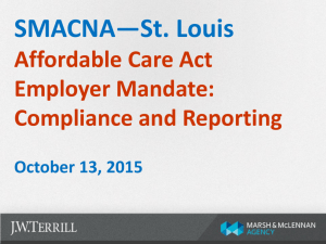 ACA reporting compliance power point