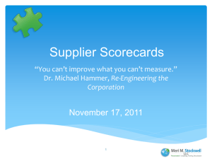 Supplier-Scorecard