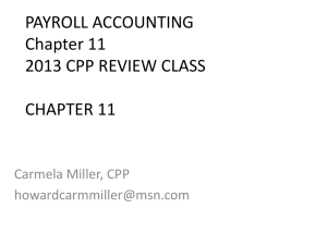 CPP Chapter 11 - Payroll Accounting
