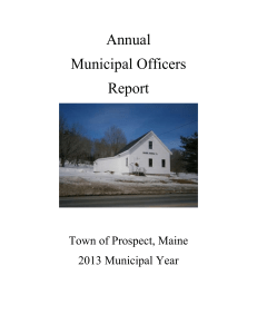 Town Officers – Municipal Year 2013