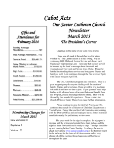 fellowship - Our Savior Lutheran Church