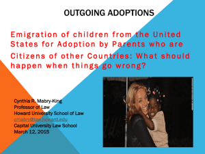 or prospective adoptions - Capital University Law School