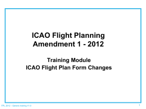 ICAO Flight Planning Amendment 1