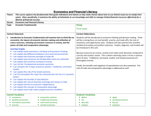 Economics and Financial Literacy