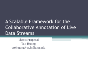 A Scalable Framework for the Collaborative Annotation of Live Data