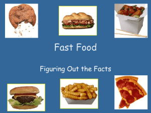 Fast Food - Farmington Central School District #265