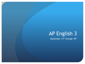 AP English 3