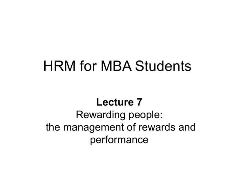 hrm-for-mba-students