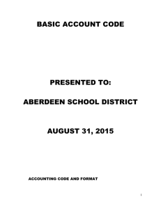 account codes - Aberdeen School District