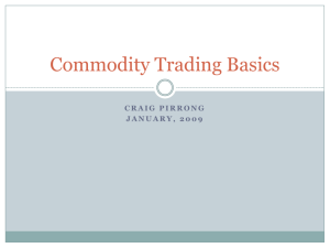 Commodity Trading Basics