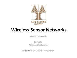 Wireless Sensor Networks 1