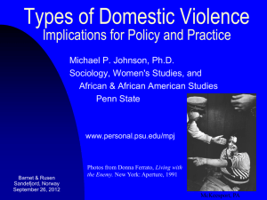 Gender, Control, and Domestic Violence