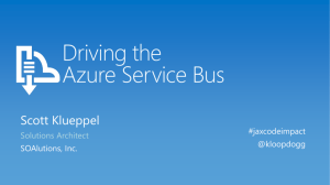 Code Impact Service Bus Presentation – Slides